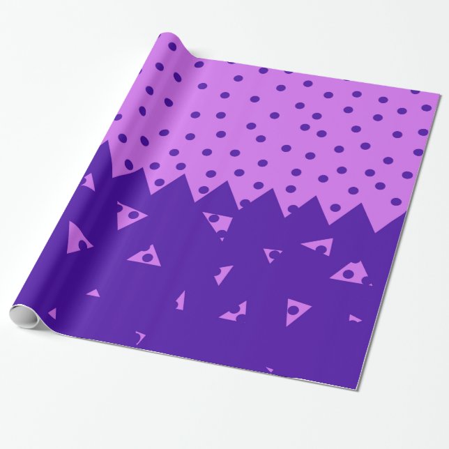 Triangle and  Circles Wrapping Paper (Unrolled)