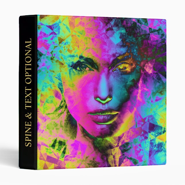 Triangle Art 3 Option Ring Binder (Front/Spine)
