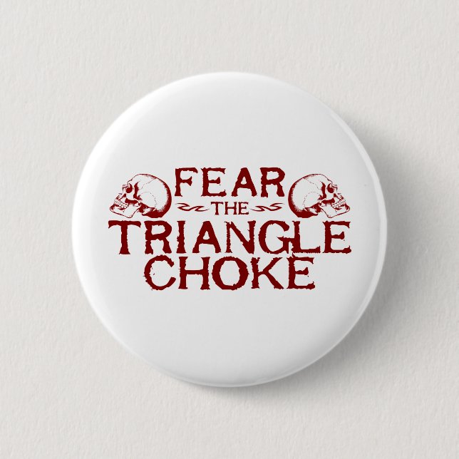 Triangle Choke Pinback Button (Front)