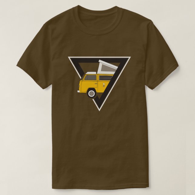 triangle classic yellow bus T-Shirt (Design Front)