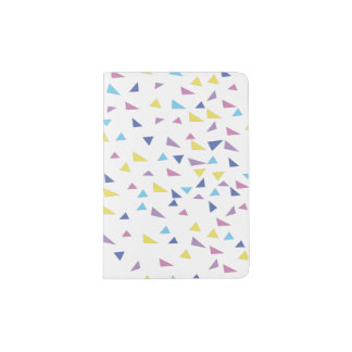 Triangle Colorful Pattern Retro Passport Holder