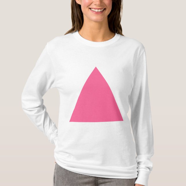 Triangle - Deep Pink T-Shirt (Front)