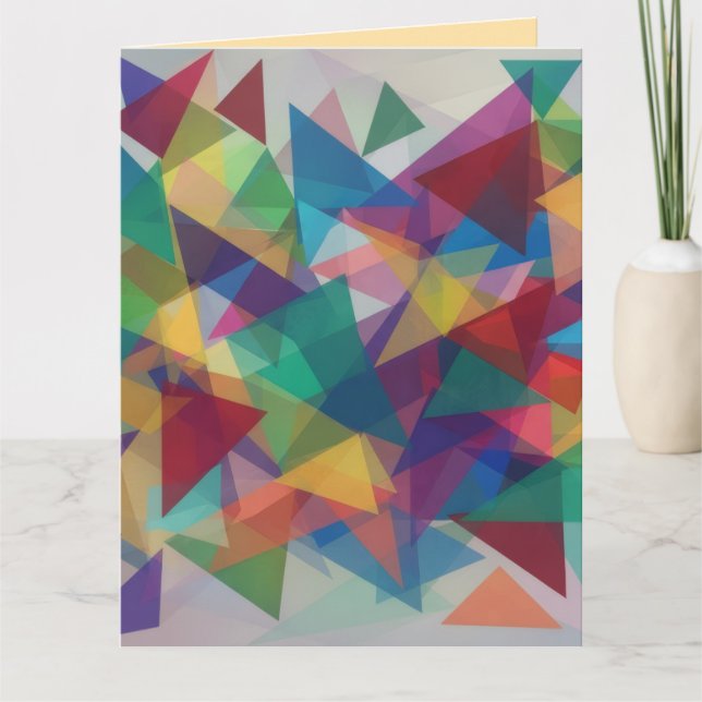 Triangle Designed  Card (Front)