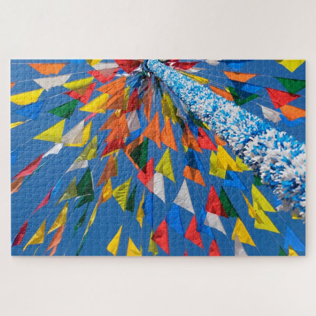 Triangle Flag Decoration Jigsaw Puzzle (Horizontal)