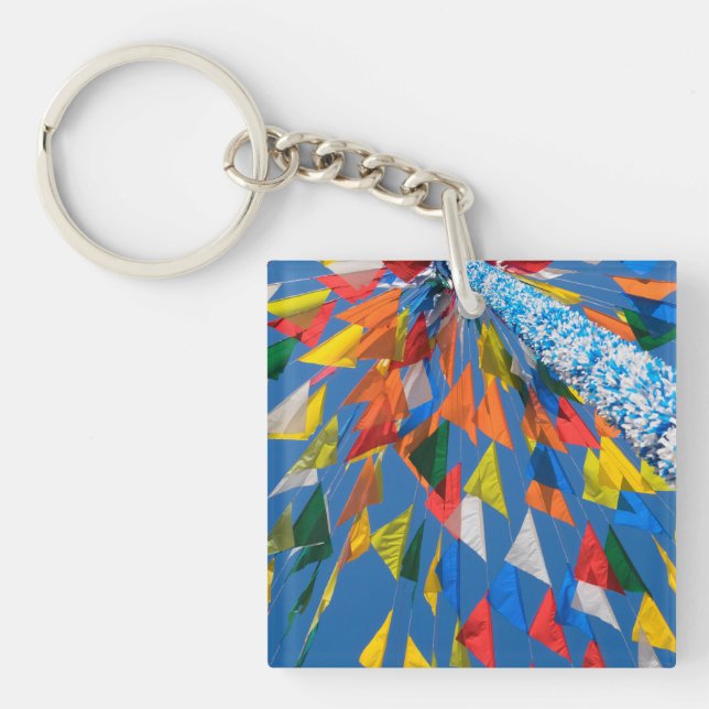 Triangle Flag Decoration Keychain (Front)