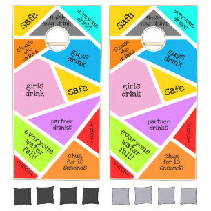 Triangle Funny Team Summer Drinking Gaming Cornhole Set