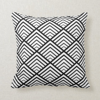 Triangle geometric pattern seamless throw pillow