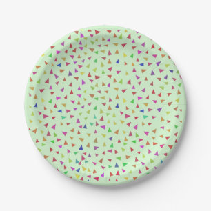 Triangle Geometric Shape Art Paper Plates