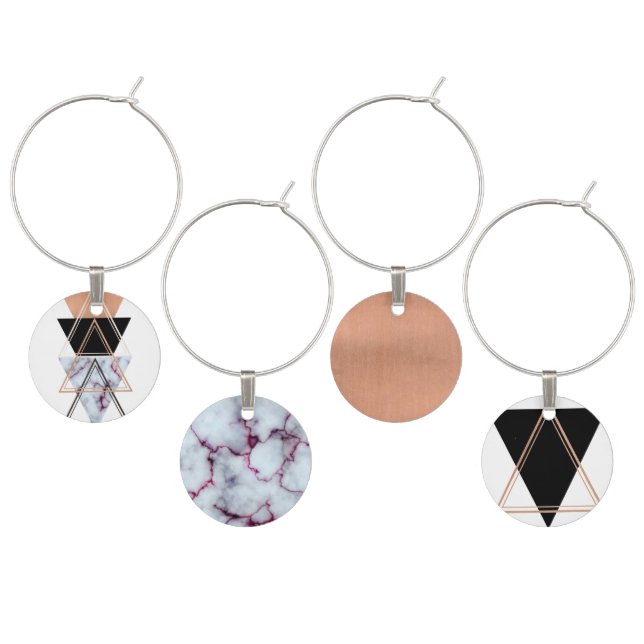 Triangle Geometric | Wine Charms (Staggered)