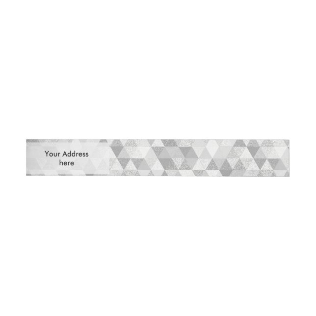 Triangle grunge pattern II + your ideas Wrap Around Address Label (Individual)