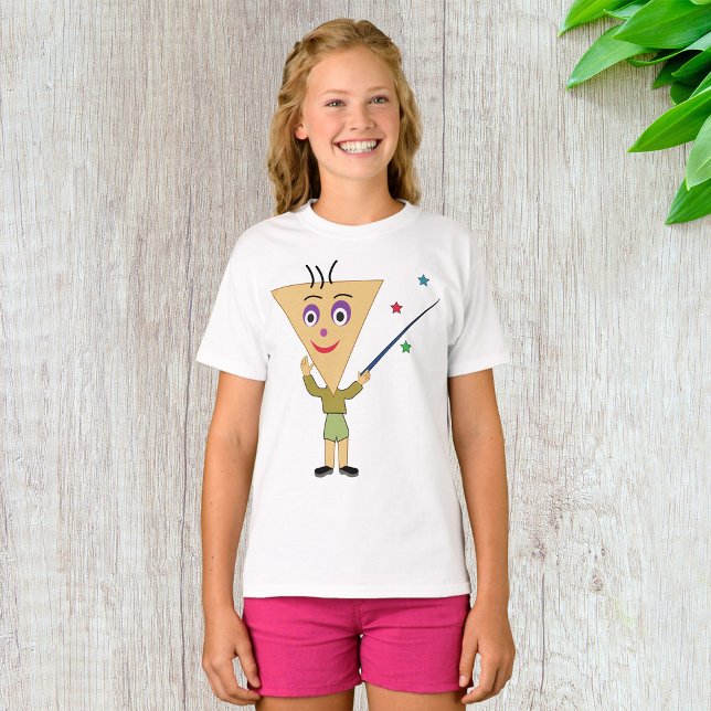 Triangle Head Character Girls T-Shirt (Creator Uploaded)