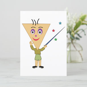 Triangle Head Character Invitations