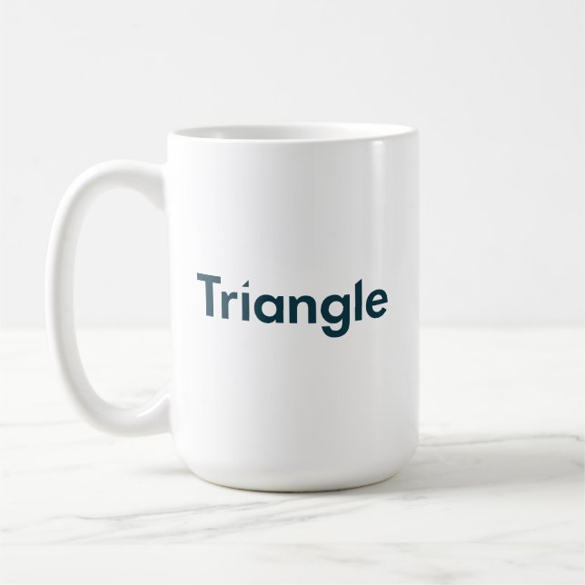 Triangle Horizontal Logo Coffee Mug (Left)