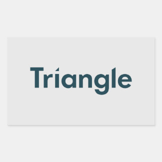 Triangle Horizontal Logo Rectangular Sticker