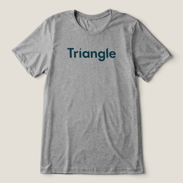 Triangle Horizontal Logo Tri-Blend Shirt (Design Front)