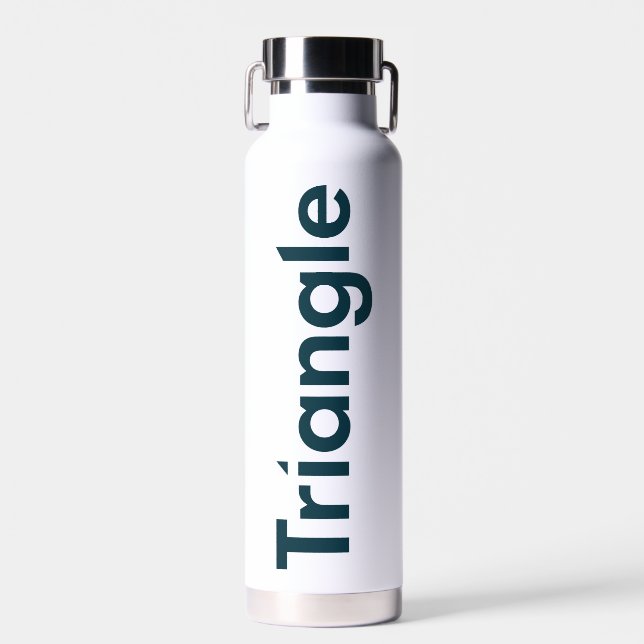 Triangle Horizontal Logo Water Bottle (Front)