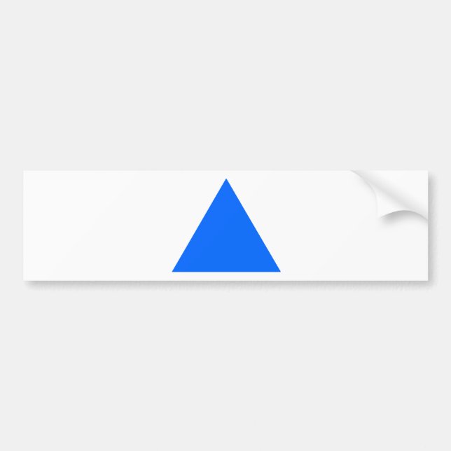 Triangle jGibney The MUSEUM Zazzle Gifts Bumper Sticker (Front)