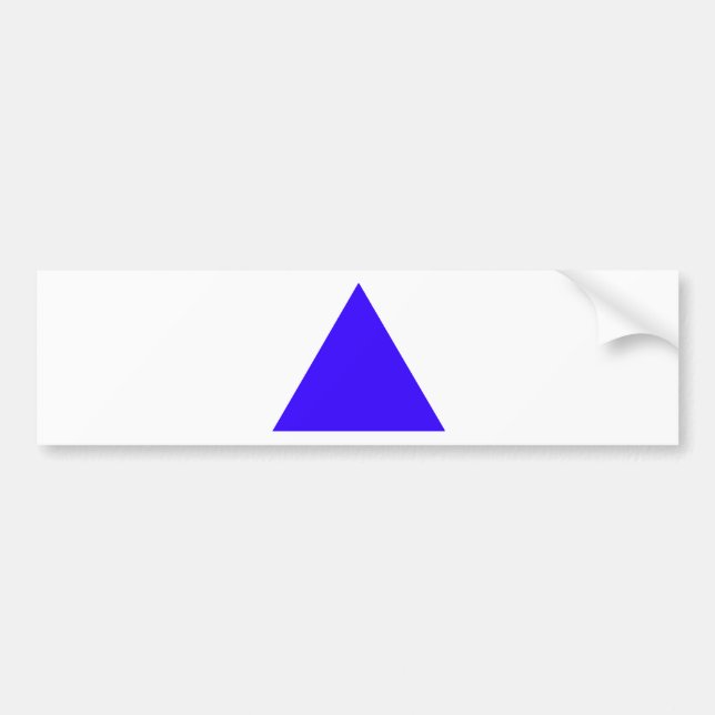 Triangle jGibney The MUSEUM Zazzle Gifts Bumper Sticker (Front)
