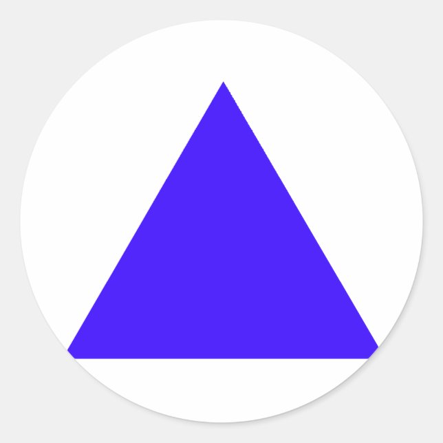 Triangle jGibney The MUSEUM Zazzle Gifts Classic Round Sticker (Front)
