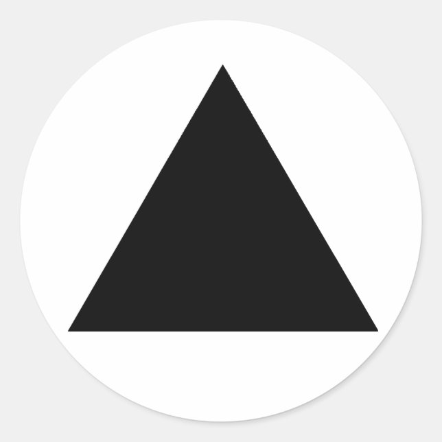 Triangle jGibney The MUSEUM Zazzle Gifts Classic Round Sticker (Front)