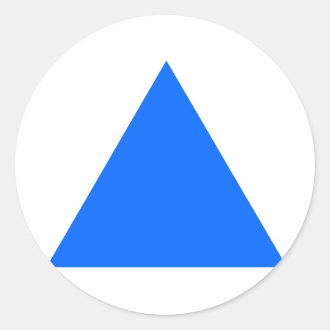 Triangle jGibney The MUSEUM Zazzle Gifts Classic Round Sticker (Front)