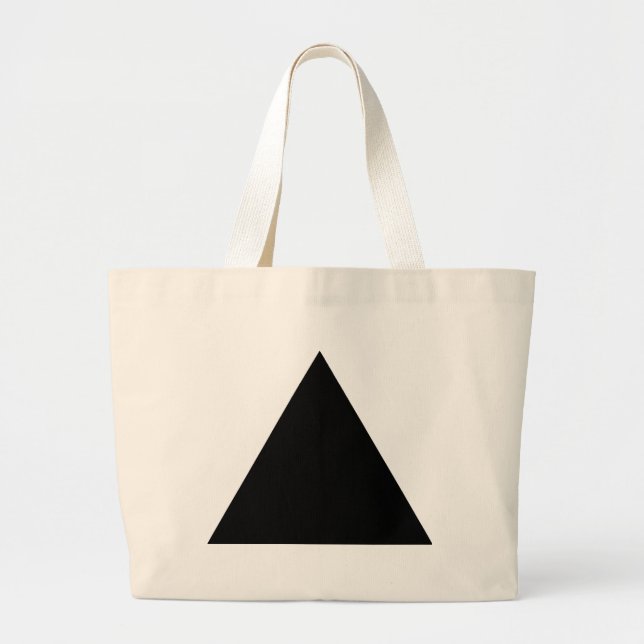 Triangle jGibney The MUSEUM Zazzle Gifts Large Tote Bag (Front)