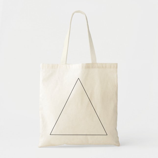 Triangle Outline (Mini Tote) Tote Bag (Front)