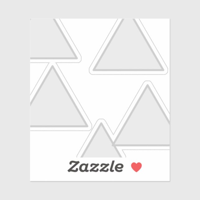 triangle painting sticker (Sheet)