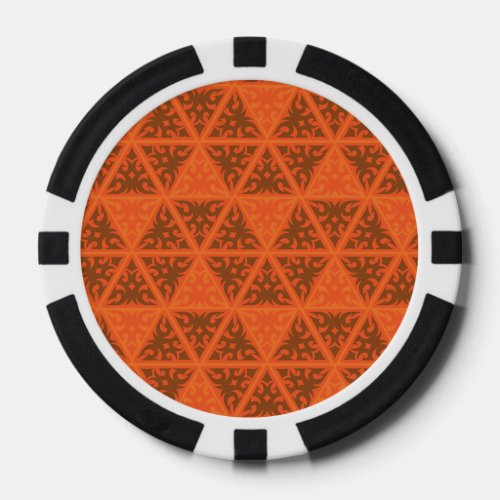 triangle pattern 3 poker chips