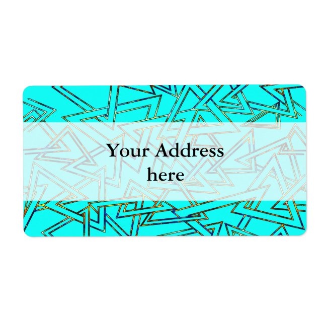 Triangle Pattern outline + your backgr. & ideas Label (Front)