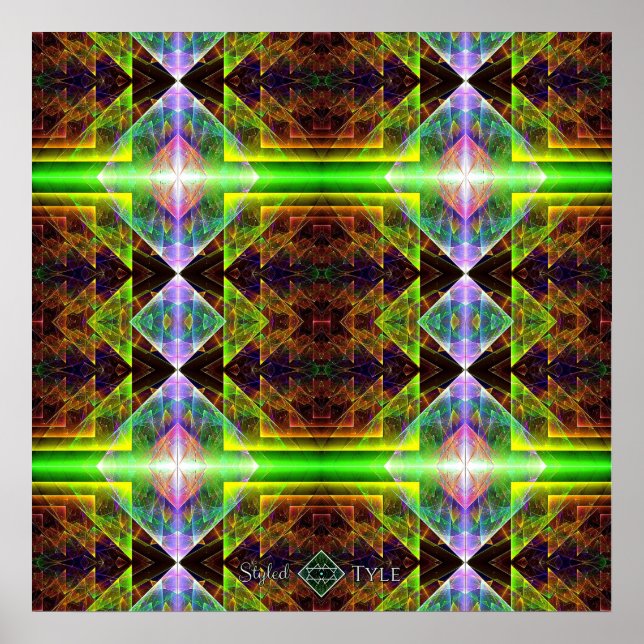 Triangle Prism Quilt Poster (Front)