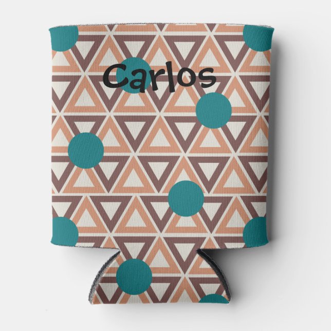 Triangle Quilt  Can Cooler (Front)