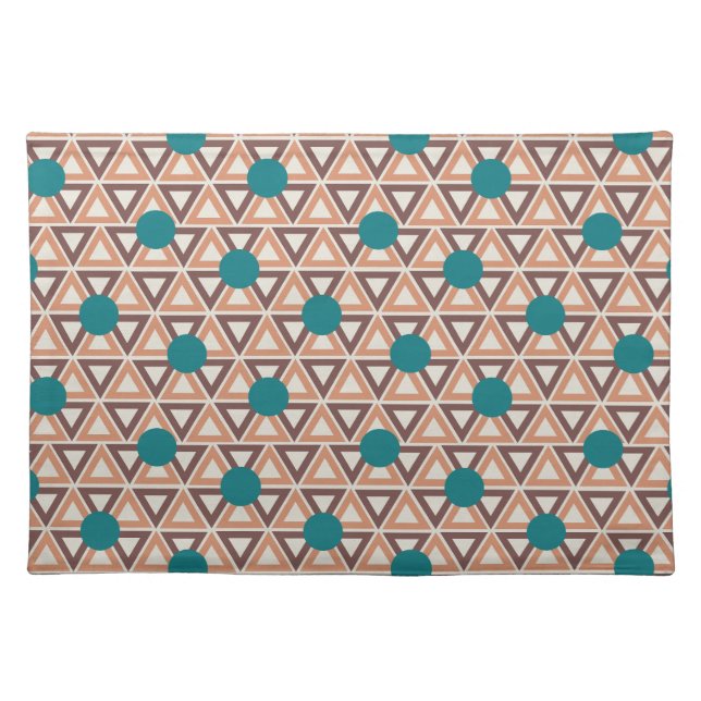 Triangle Quilt  Cloth Placemat (Front)