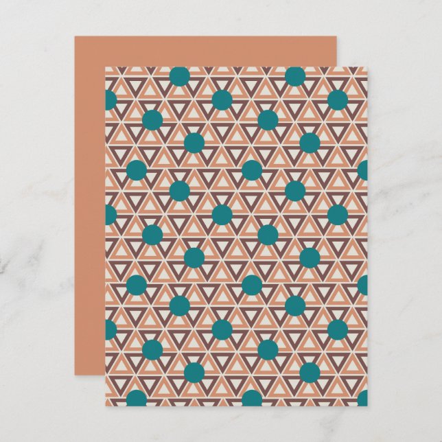 Triangle Quilt  Note Card (Front/Back)