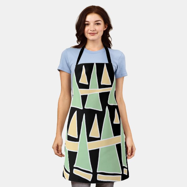 Triangle Rows Dodle44 Apron (Worn)
