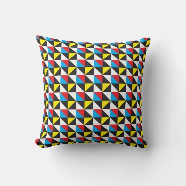 triangle seamless game throw pillow (Front)