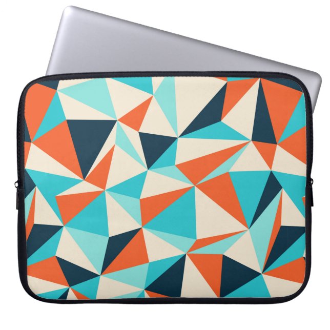 Triangle seamless pattern laptop sleeve (Front)