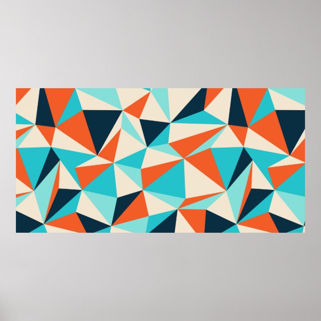 Triangle seamless pattern poster (Front)