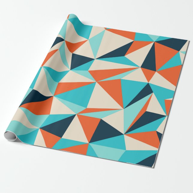 Triangle seamless pattern wrapping paper (Unrolled)