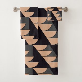 Triangle Semi Circle Geometric Pattern