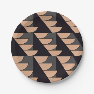 Triangle Semi Circle Geometric Pattern Party