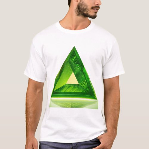 Triangle Shape and Nature Logo Design T_Shirt T_Shirt