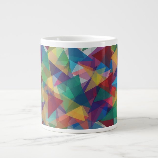 Triangle Shaped Giant Coffee Mug (Front)