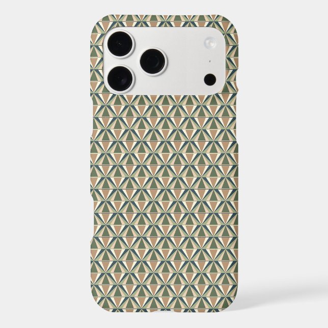 Triangle Shapes in Neutral Tones  Iphone Case (Back)