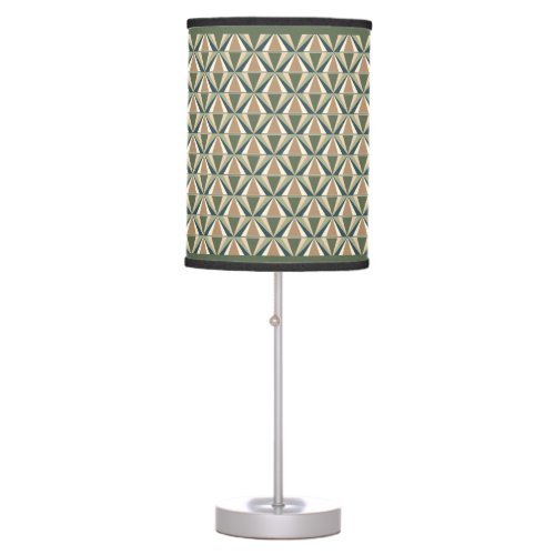 Triangle Shapes in Neutral Tones  Table Lamp