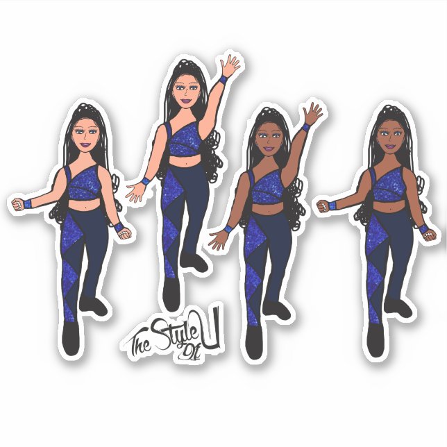 Triangle Spark Blue Navy Sticker (Front)