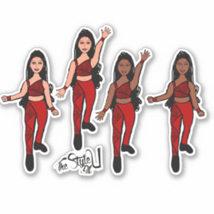 Triangle Spark Double Ruby Sticker