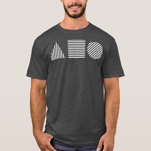 triangle square circle bauhaus design T_Shirt