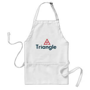 Triangle Stacked Logo Adult Apron