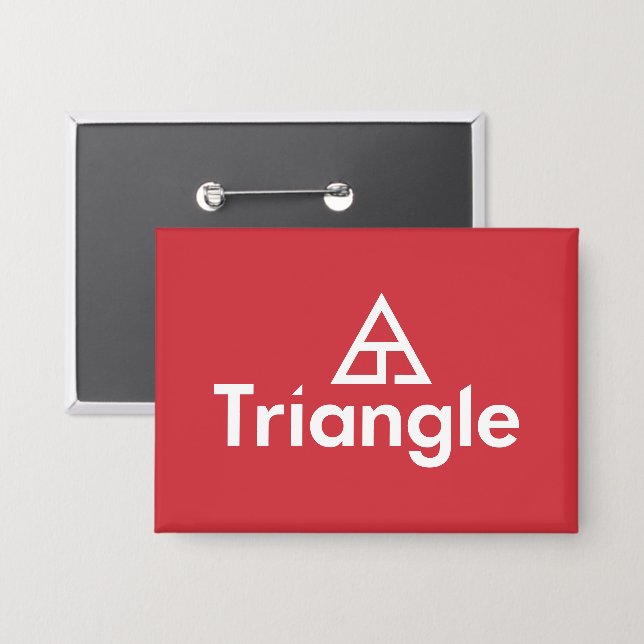 Triangle Stacked Logo Button (Front/Back)